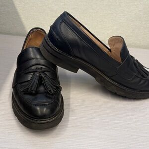 Stuart Weitzman Black Tassel Loafers for Women